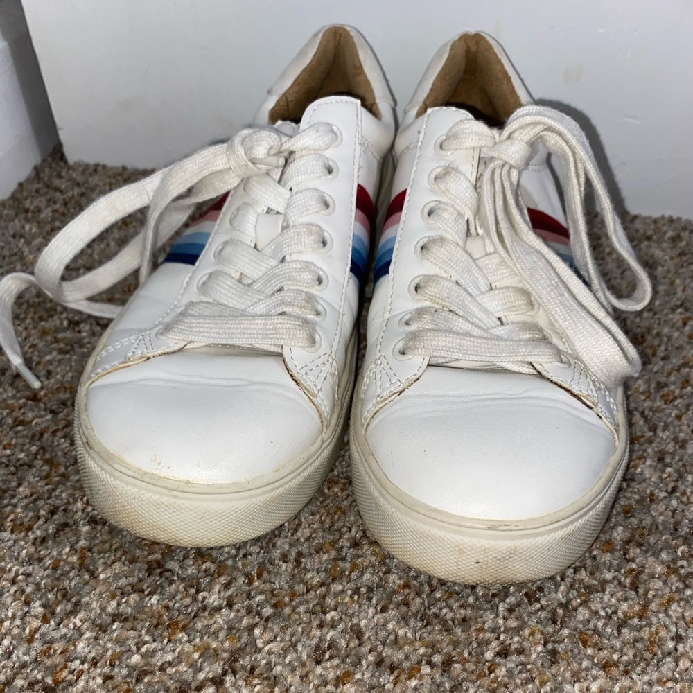 white sneakers